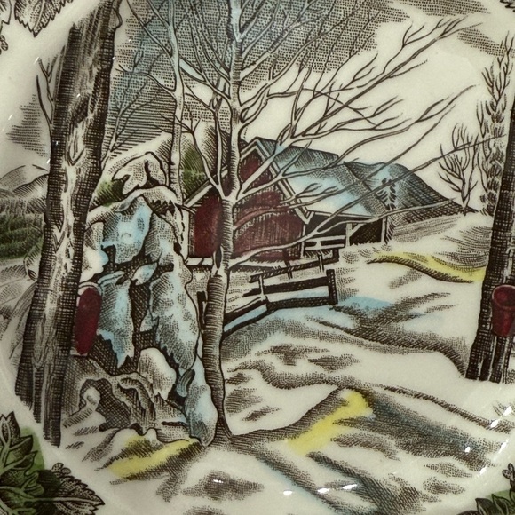 Johnson Bros The Friendly Village Sugar Maples 6 inch dessert plate England - Picture 2 of 5